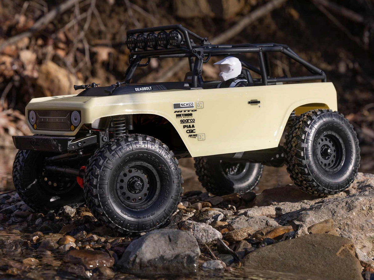 Axial 1/10 SCX10 II Deadbolt 4WD Brushed Ready to Run - Tan