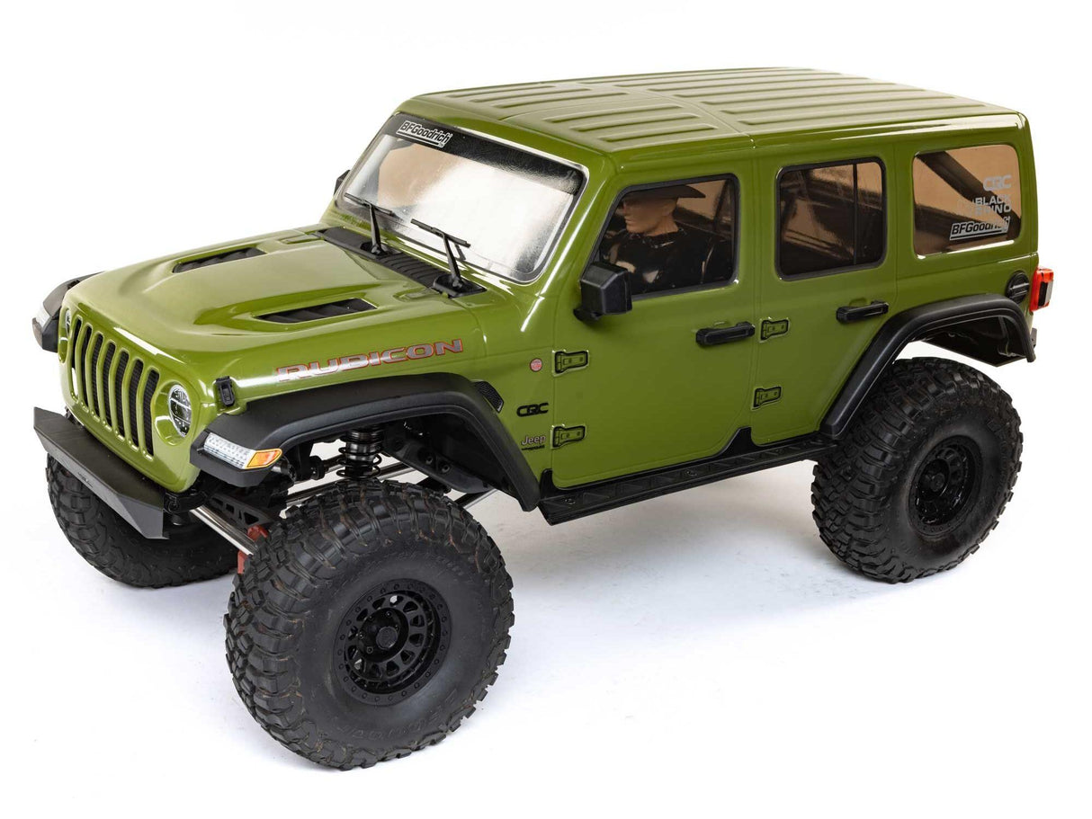 1/6 SCX6 Jeep JLU Wrangler 4WD Rock Crawler RTR: Green