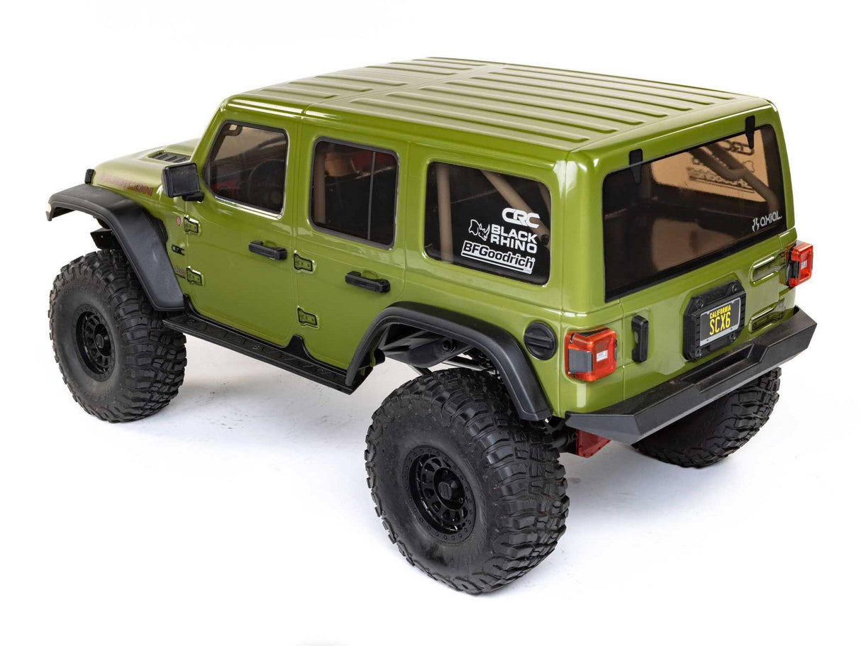 1/6 SCX6 Jeep JLU Wrangler 4WD Rock Crawler RTR: Green