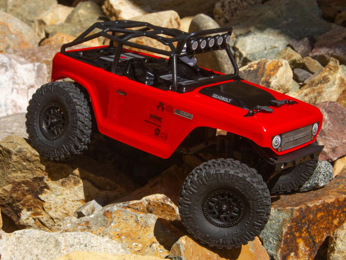 Axial SCX24 Deadbolt 1/24th Scale Elec 4WD - RTR - Red