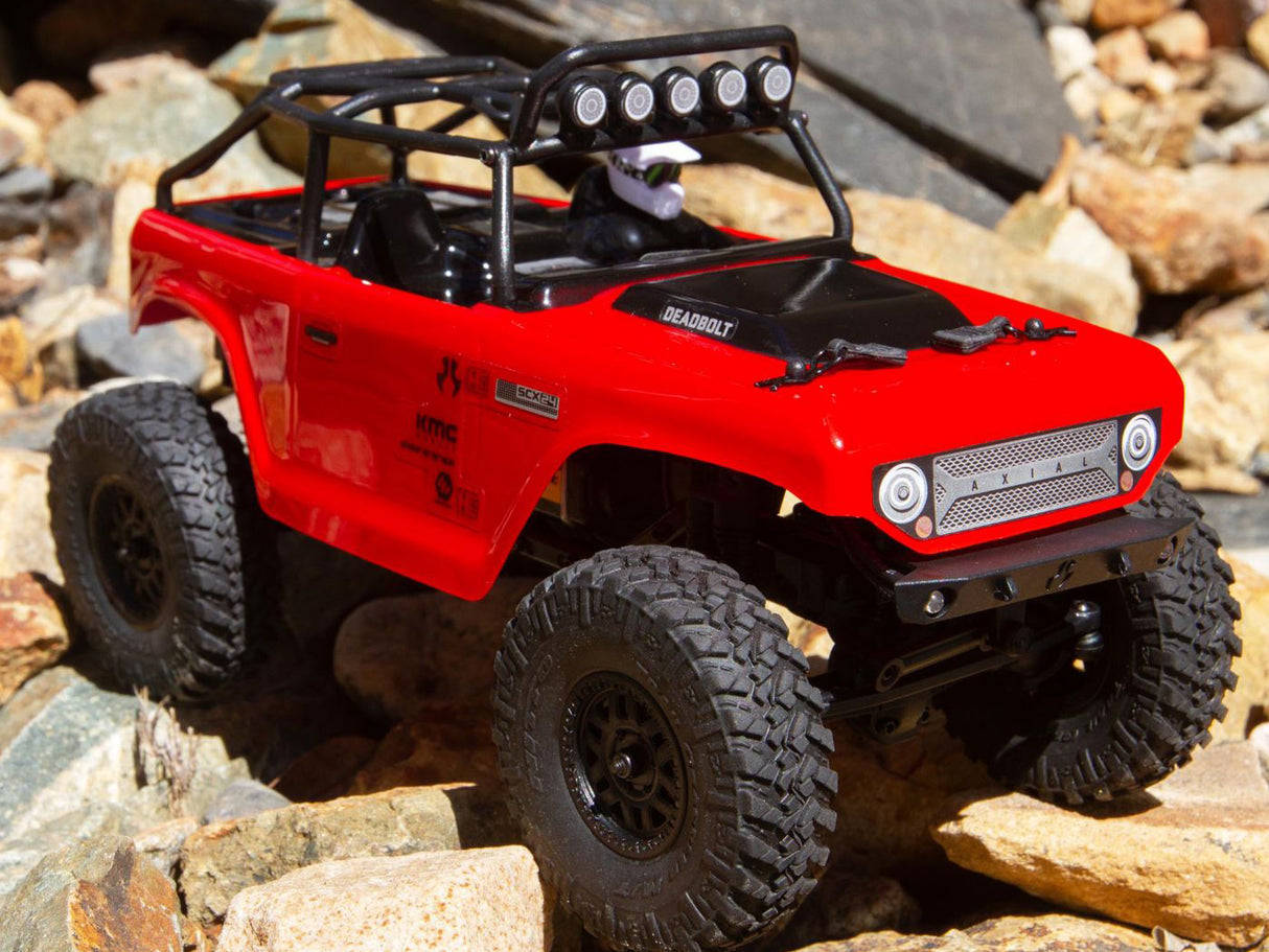 Axial SCX24 Deadbolt 1/24th Scale Elec 4WD - RTR - Red