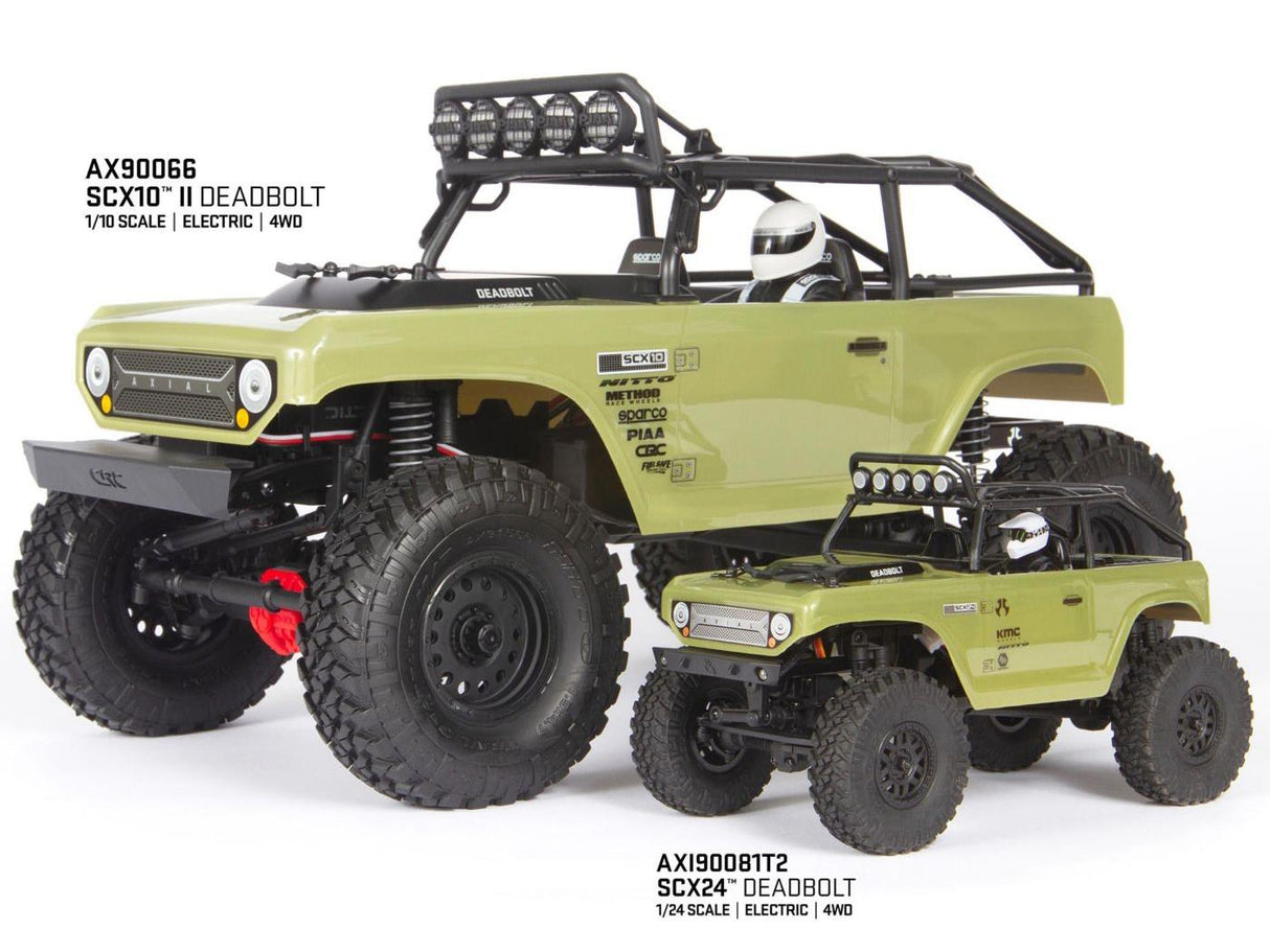 Axial SCX24 Deadbolt 1/24th Scale Elec 4WD - RTR - Green