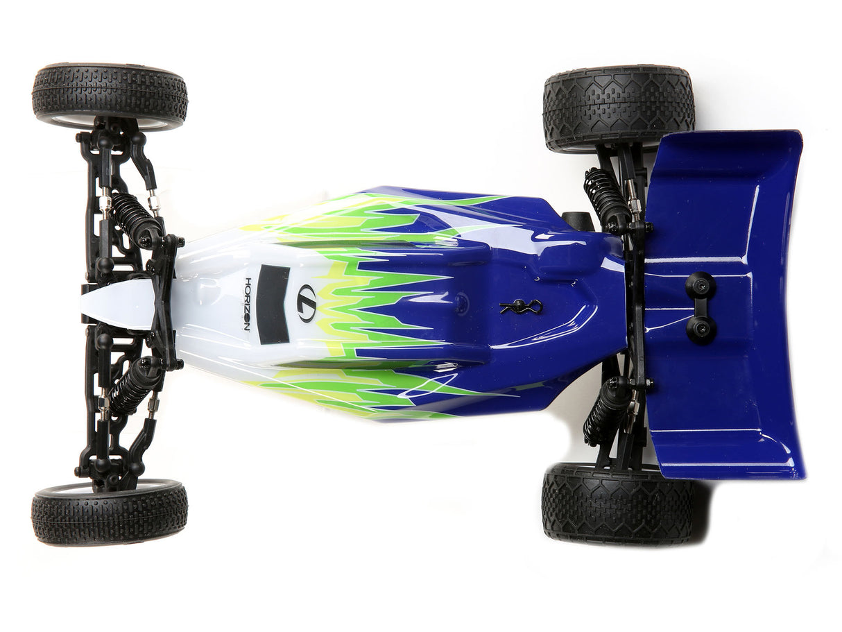 Losi Mini-B: 1/16th 2wd Buggy Blue/White Ready to Run