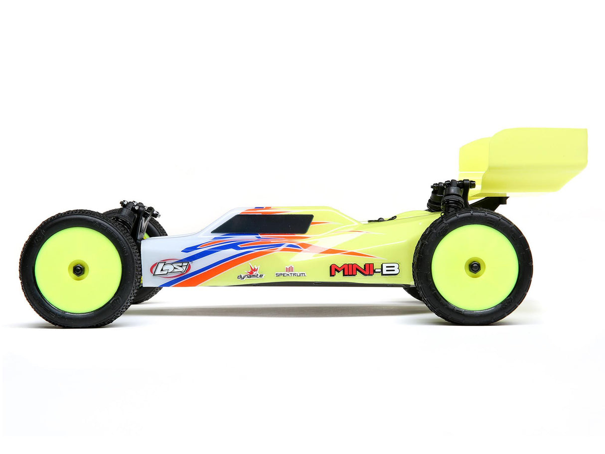 Losi Mini-B: 1/16th 2wd Buggy Yellow/White Ready to Run