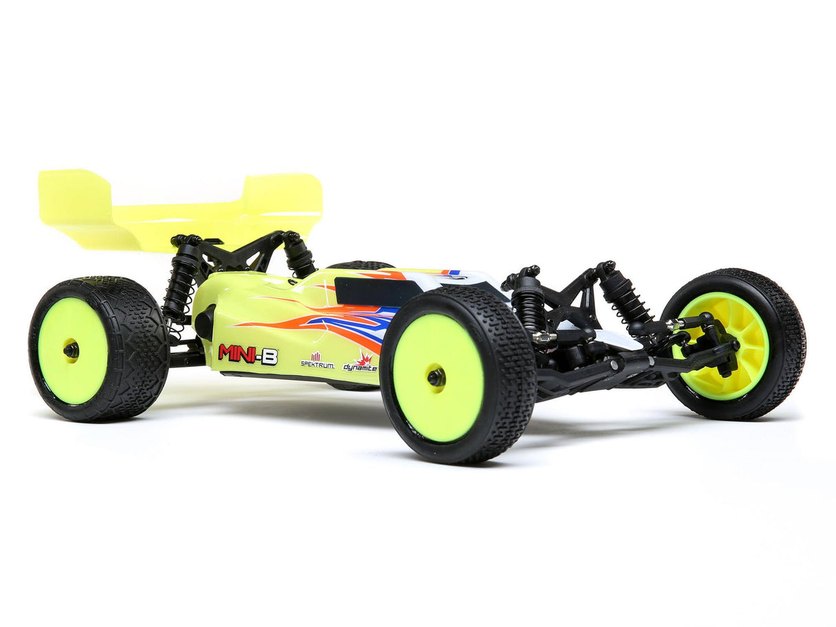 Losi Mini-B: 1/16th 2wd Buggy Yellow/White Ready to Run