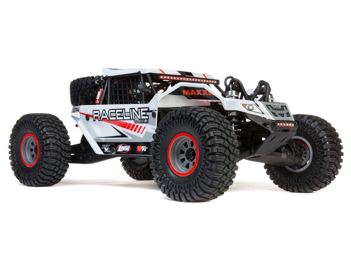 Losi Super Rock Rey: 1/6 4WD Elec Rock Racer - RTR White