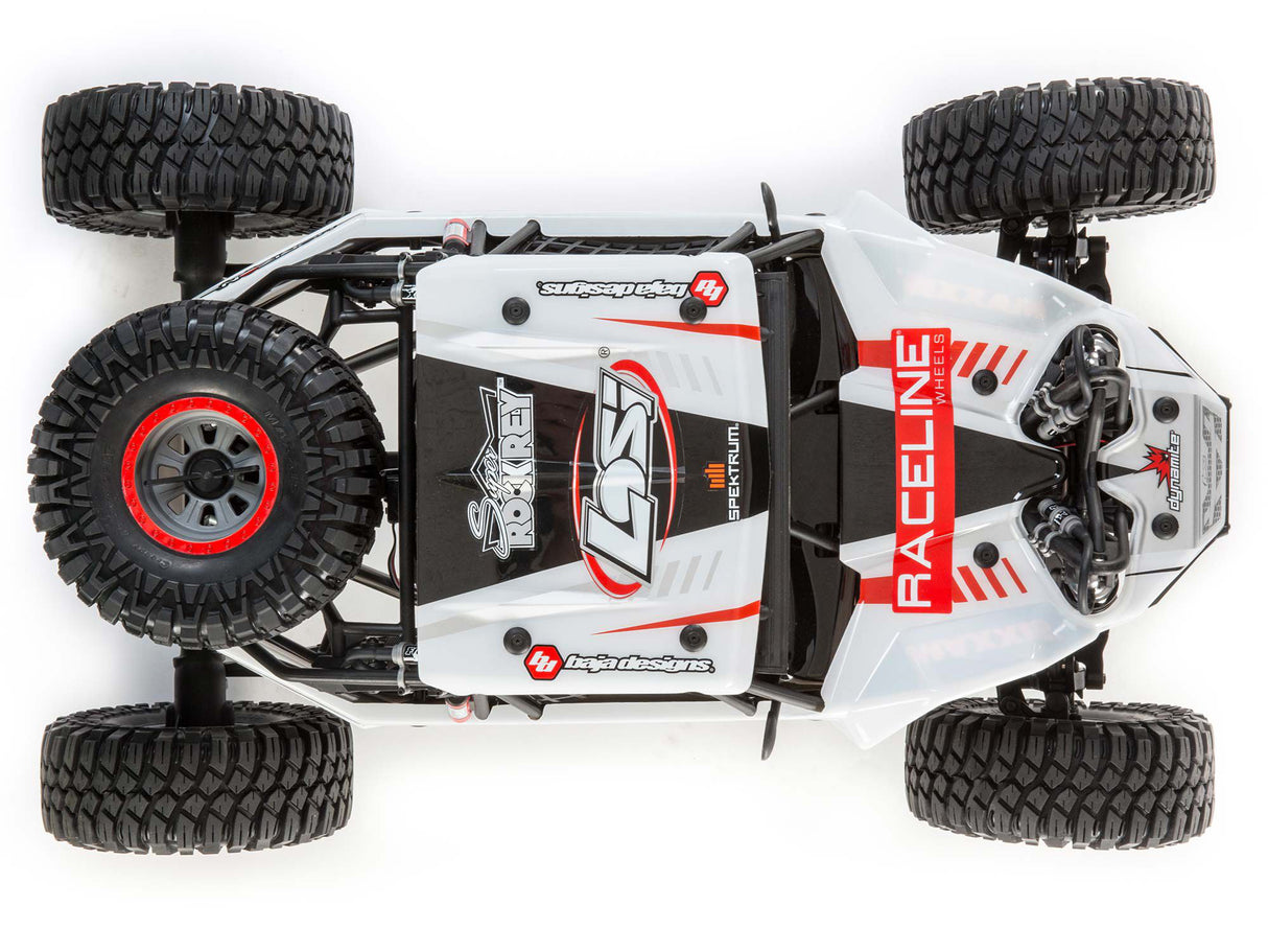 Losi Super Rock Rey: 1/6 4WD Elec Rock Racer - RTR White