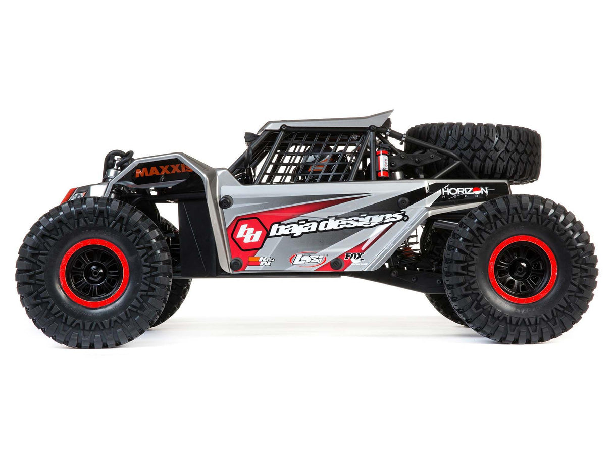 Losi Super Rock Rey: 1/6 4WD Elec Rock Racer - RTR Grey