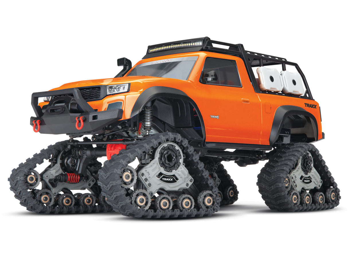 Orange TRX-4 with All-Terrain Traxx 1:10 4WD Electric Truck RTR (+ TQ XL-5 HV Titan 550)