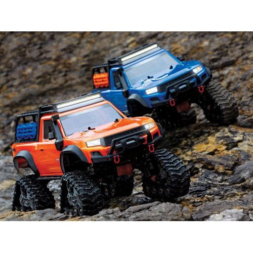 Blue TRX-4 with All-Terrain Traxx 1:10 4WD Electric Truck RTR (+ TQ XL-5 HV Titan 550)