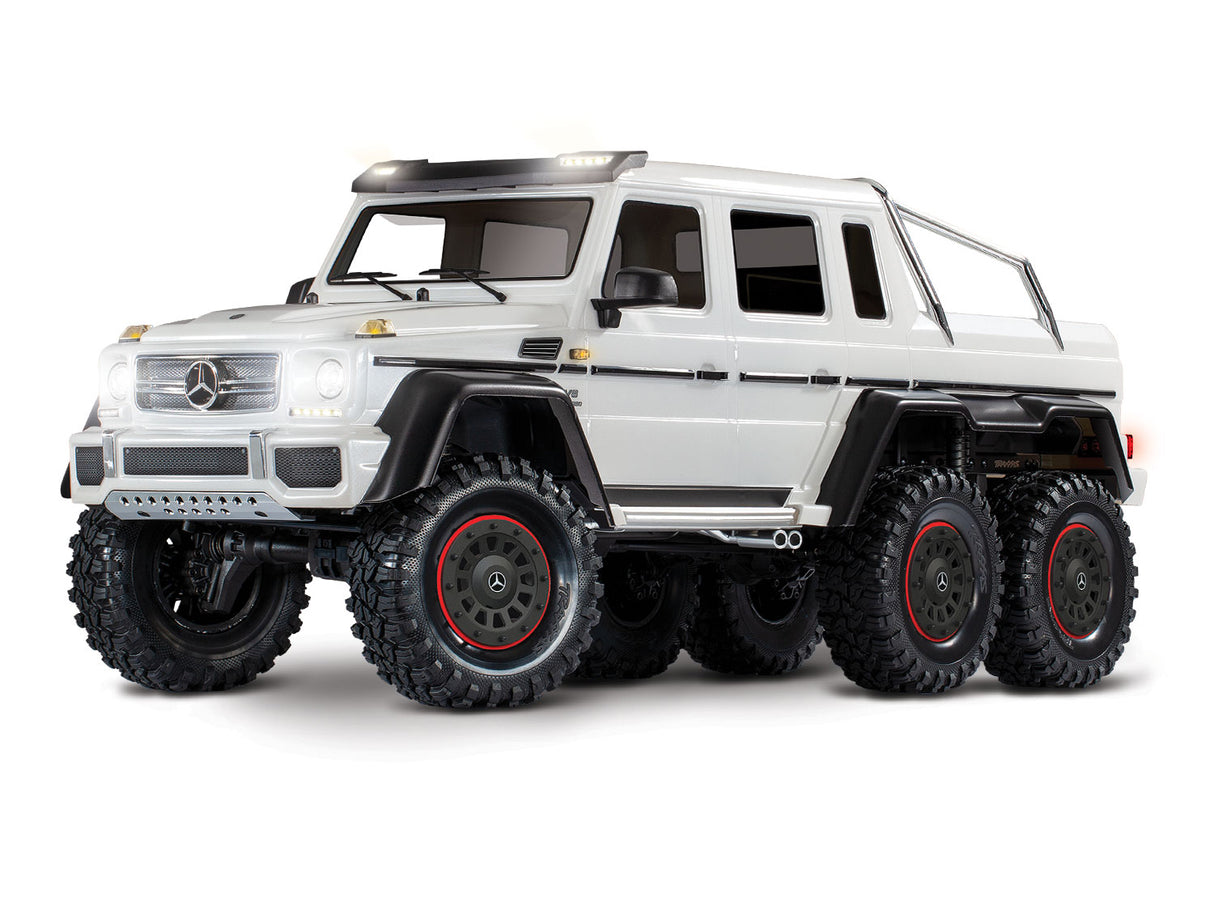 TRX-4 6x6 Mercedes G63 White (XL-5HV  TQi  LED Lights) (NoBa