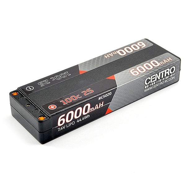 CENTRO 2S 6000MAH 7.4V 100C HARDCASE LCG STICK LIPO BATTERY