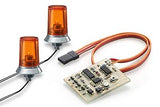 24x15mm Orange Flashing Light w/Elec.(2)