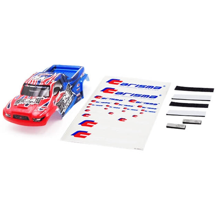 CARISMA GT24T TRUCK BODY PAINTED BODY SET (RED/BLUE)