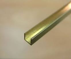 Brass C Channel 1mm x 3.0m x 305mm 1 piece