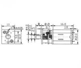 Micropile Geared Motor 6V 300:1