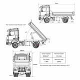 HUINA K3362 HYDRAULIC KABOLITE 1/14TH ALLOY DUMP TRUCK 4WD