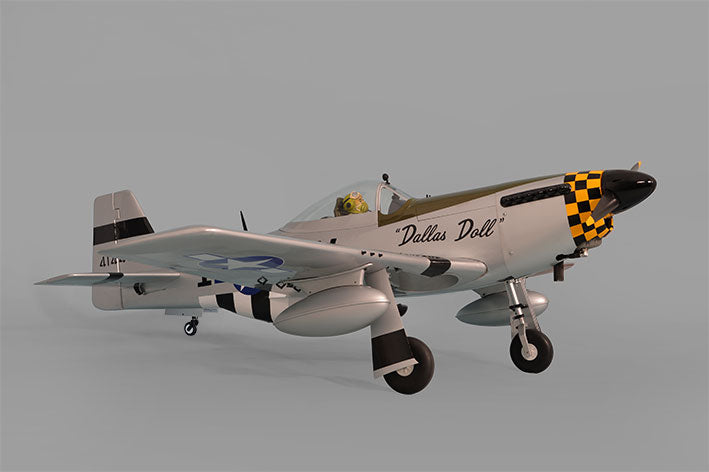 Phoenix Models PH205-MUSTANG P51 GP/EP 50-61CC SCALE 20% ARF (Old Item Code: PH185)