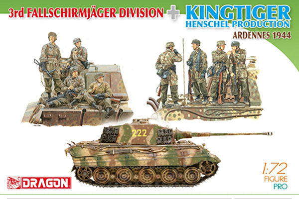 Dragon 1/72 3RD FALLSCHIRMJAGER DIV KING 7400