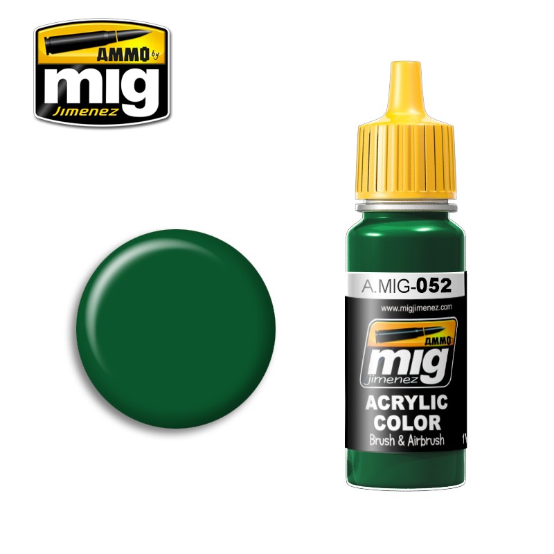 Ammo Mig Jimenez Acrylic 17ml Paint DEEP GREEN