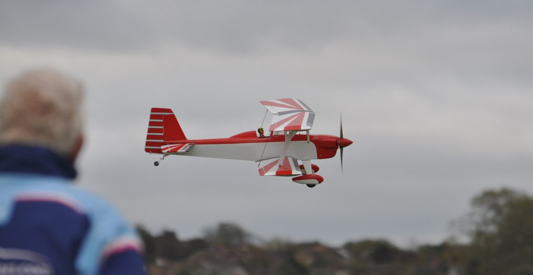 Max Thrust Pro-Built Balsa Double Trouble Red