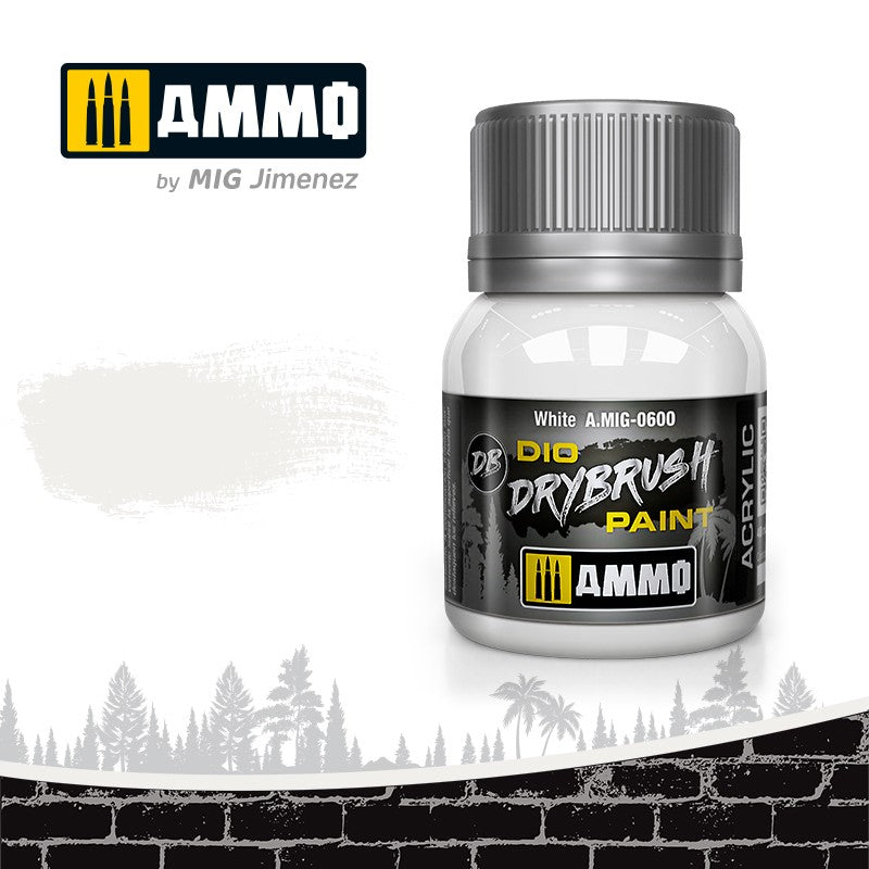 AMMO DRYBRUSH White MIG0600