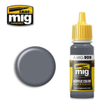 Ammo Mig Jimenez Acrylic 17ml Paint GREY LIGHT BASE DUNKELGRAU LIGHT BASE