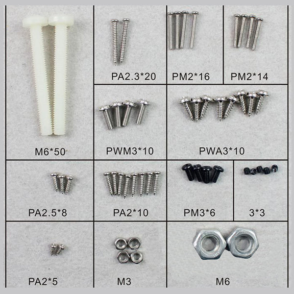 DYNAM HAWKER TEMPEST SCREW SET