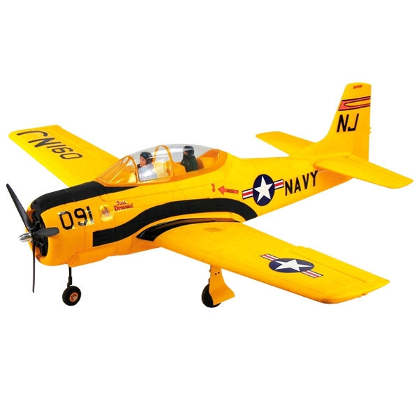 DYNAM T28 TROJAN Yellow w/RETRACTS 1270mm w/o TX/RX/Batt