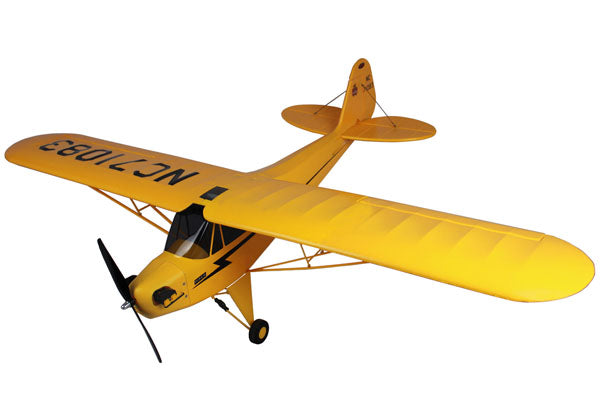 Dynam J3 Piper Cub 1200mm Wingspan - PNP (Inc. 2.4G receiver with 6-Axis Gyro w/ABS)