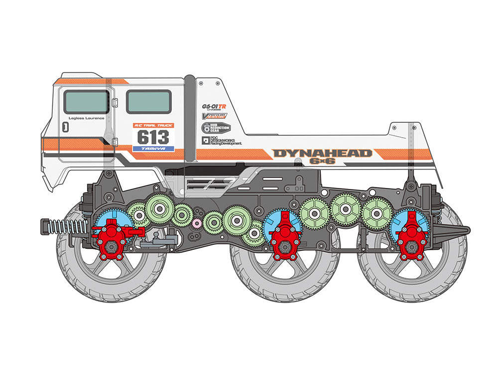 Tamiya 1/18 RC Dynahead 6x6 (G6-01TR)