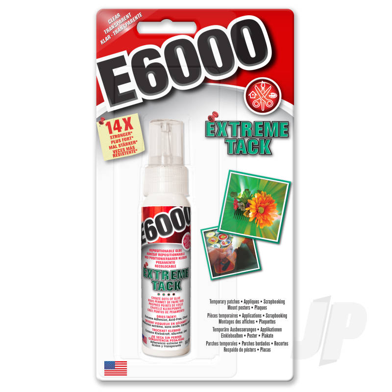 E6000 Extreme Tack Clear 59.1ml (Carded)