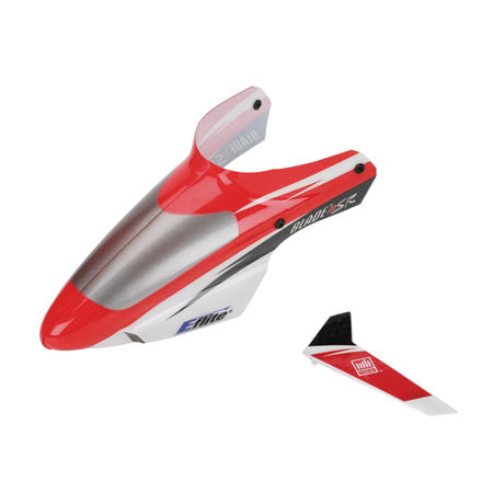 Blade mSR Complete Red Sunset Canopy with Vertical Fin EFLH3019 (box 23)