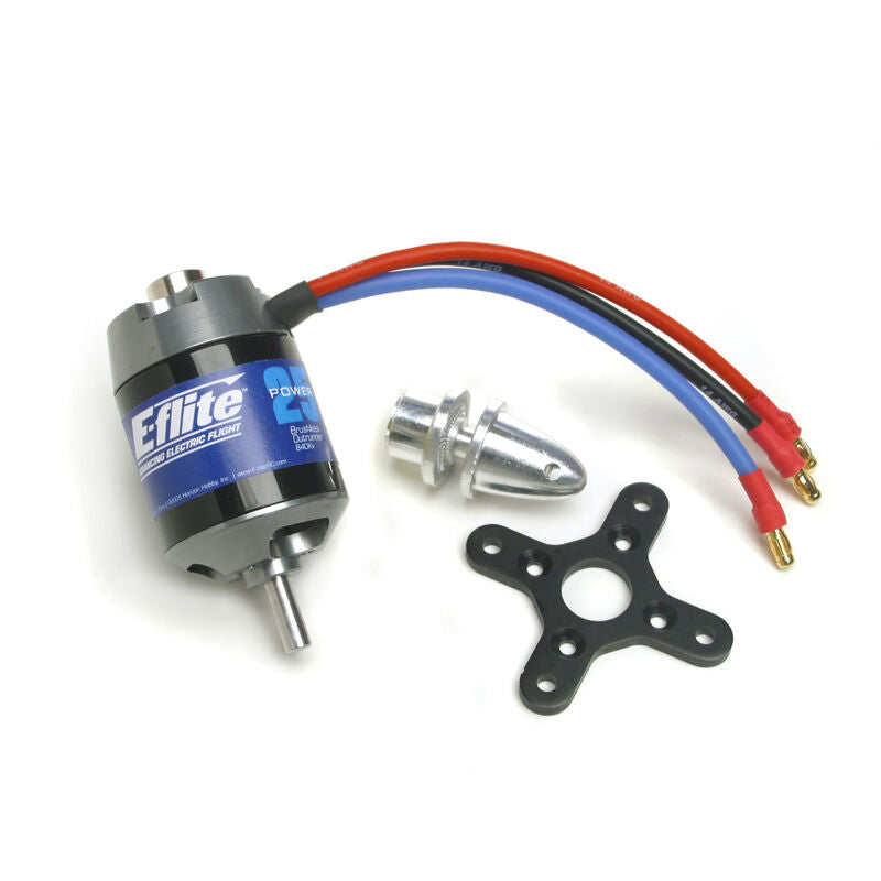 E-flite Power 25 Brushless Outrunner Motor 870Kv: 3.5mm Bullet