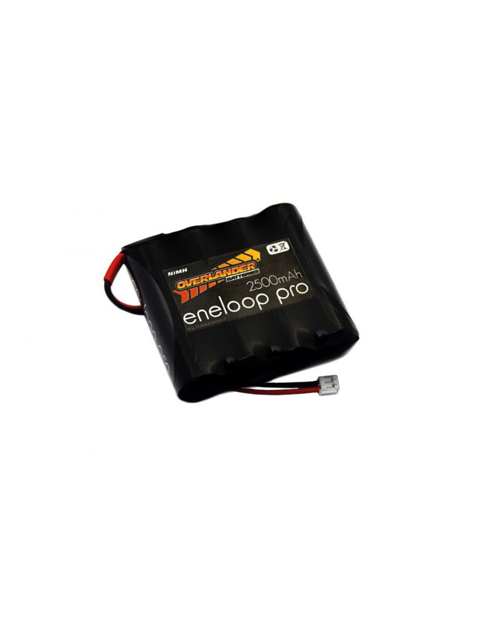 Eneloop Pro AA 2500mAh 4.8V Spektrum Flat NiMH Transmitter Battery