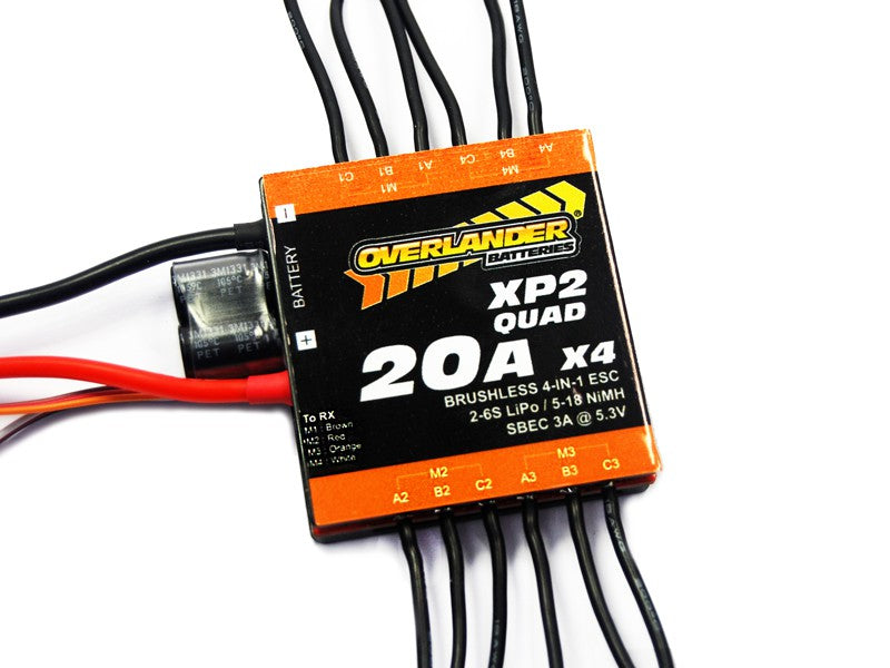 Overlander XP2 QUAD 20A Brushless ESC - SKU 2693