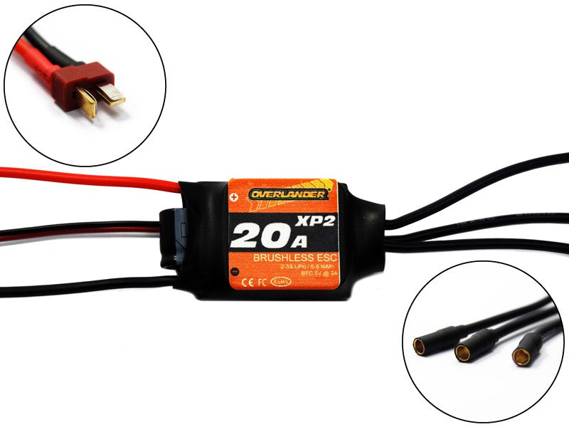 Overlander XP2 20A Brushless ESC - RTF - SKU 2725