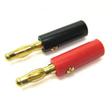 4.0MM GOLD CONNECTOR RED&BLACK BANANA PLUGS