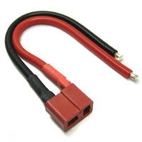 FEMALE DEANS PLUG WITH 10CM 14AWG SILICONE WIRE