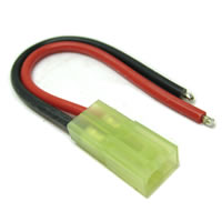 FEMALE MICRO TAMIYA CONNECTOR WITH 10CM 18AWG SILICONE WIRE