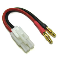 MALE TAMIYA TO TWO 4.0MM MALE CONNECTOR ADAPTOR