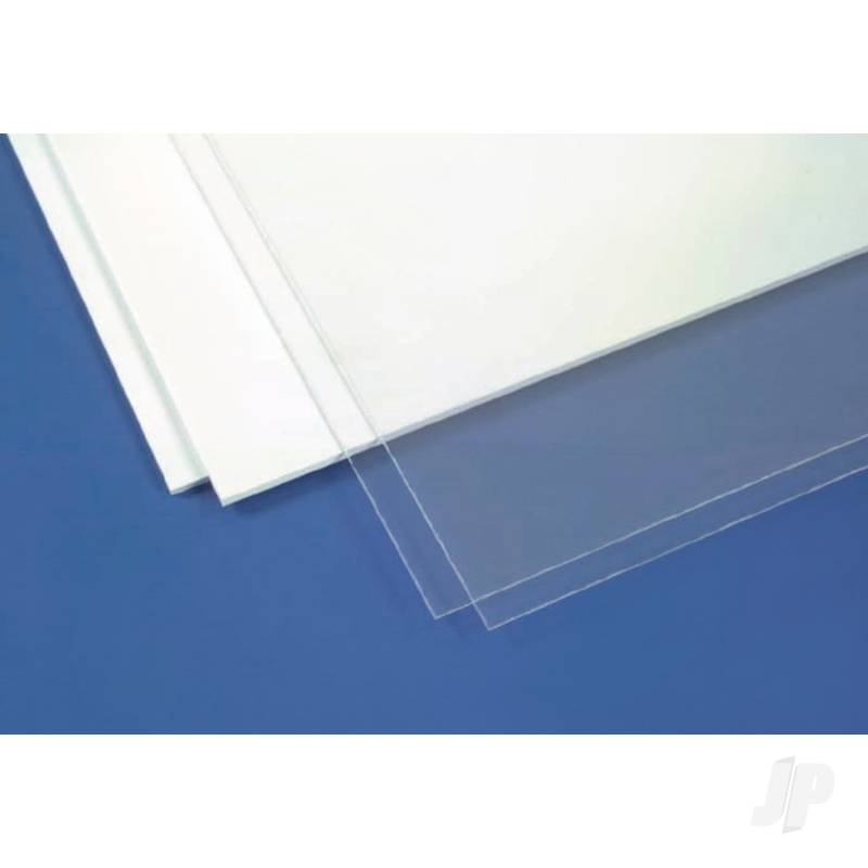 Evergreen Clear Sheet 6 x 12in (15 x 30cm) .005in Thick (3 sheets per pack)