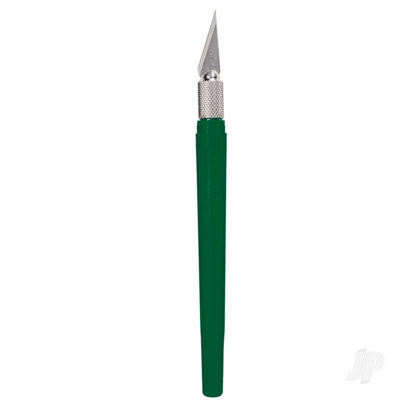 K40 Pocket Clip-on Knife with Twist-off Cap Green (Carded)