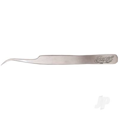 Excel Slant Point Fine Point Tweezers - Polished