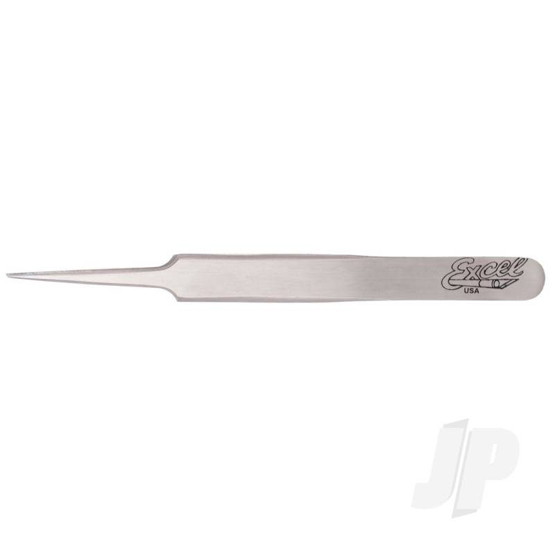 Straight Point Fine Point Tweezers Polished (Carded)