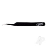 Slant Point Fine Point Tweezers Black (Carded)