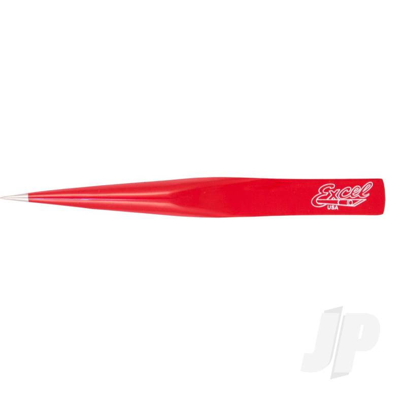 Hollow Handle Ultra Fine Point Tweezers Red (Carded)