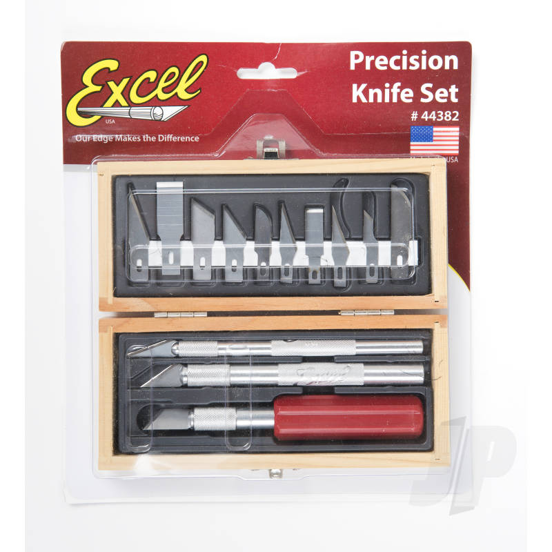 Hobby Knife Set Wooden Box (Carded)