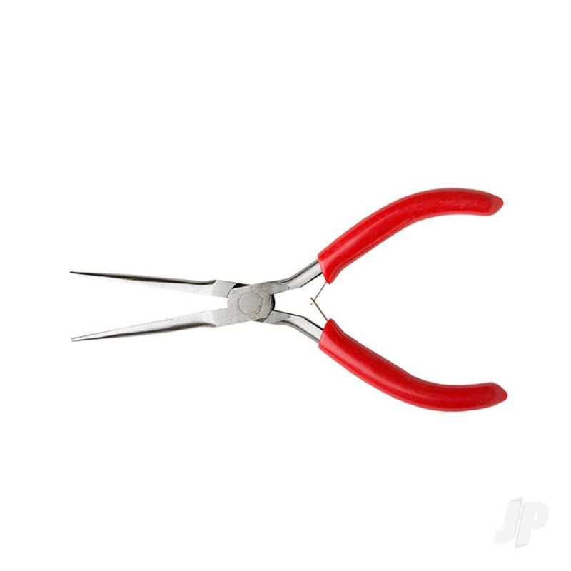 6in Spring Loaded Soft Grip Plier Long Needle Nose (Carded)