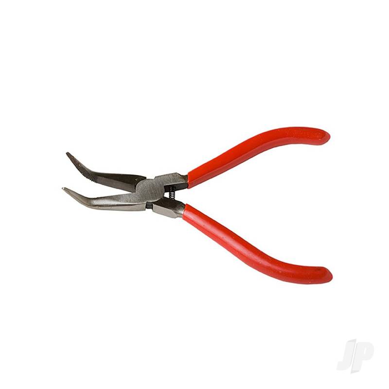 5in Spring Loaded Soft Grip Plier Bent Nose (Carded)